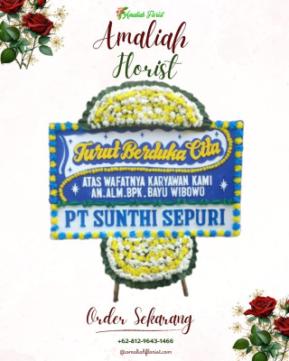 Papan Bunga Duka di Pondokaso Tengah
